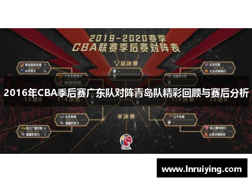 2016年CBA季后赛广东队对阵青岛队精彩回顾与赛后分析